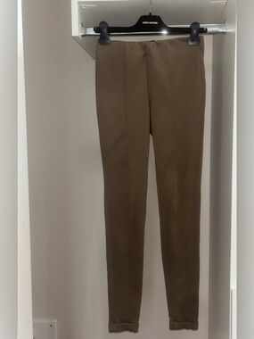 Skinny Fit Stretchy Brown Dress Pants
